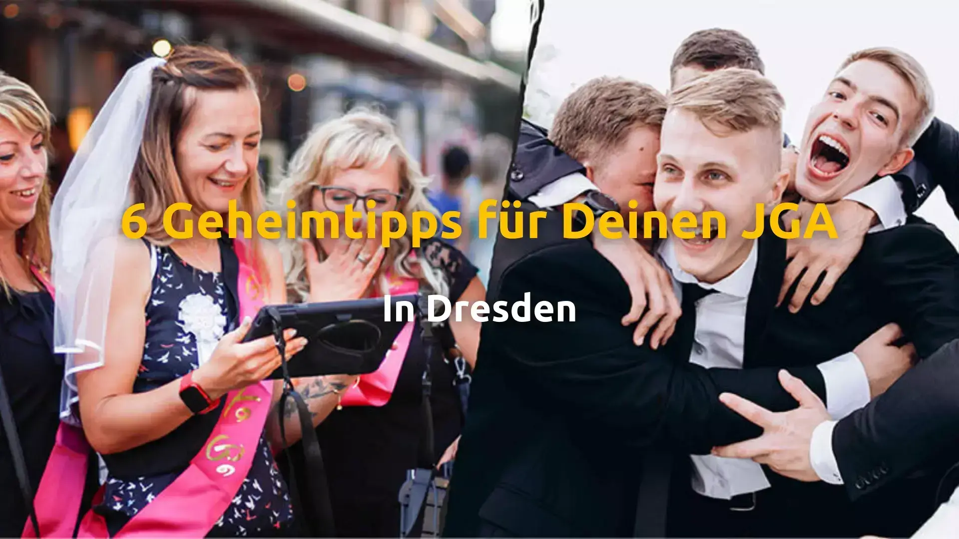 Männer und Frauen beim JGA Dresden mit Epic Escape