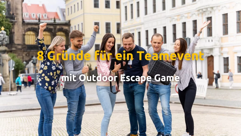 Teamevent hat Erfolg beim Outdoor Escape Game Rätsel