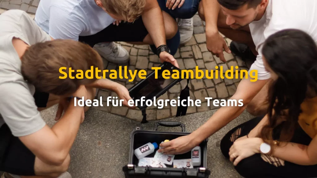 Team rätselt und erlebt Stadtrallye Teambuilding