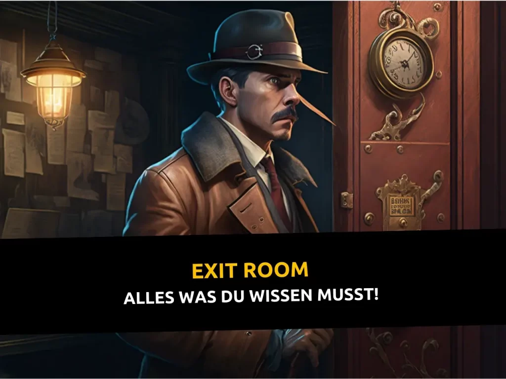 Exit Room Detektiv rätselt, um herauszufinden.