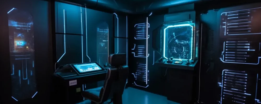 Futuristischer Escape Room aus dem Jahr 2050