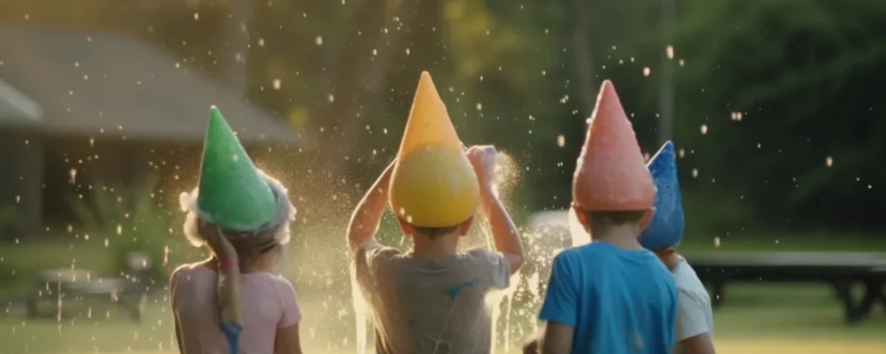 Wasserbombenschlacht bei Kindergeburtstag Dresden