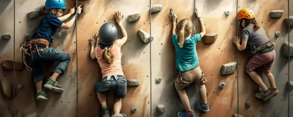 Klettern mit Kindern als Schulausflug Idee